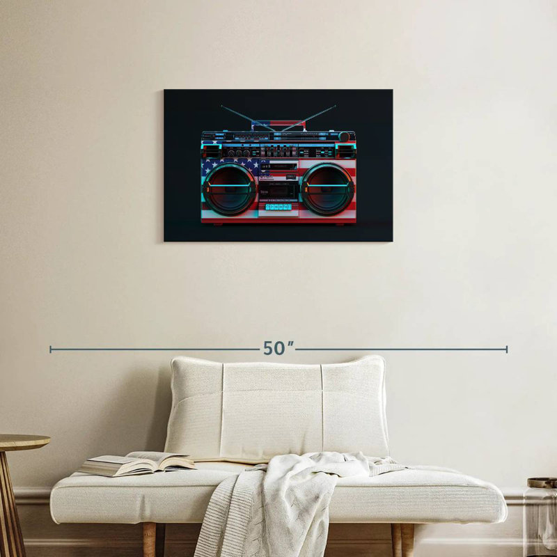 Abarca American Boombox, H 20 po x l 30 po