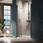 Porte de douche pliante semi-sans cadre l 30 po x H 72 po