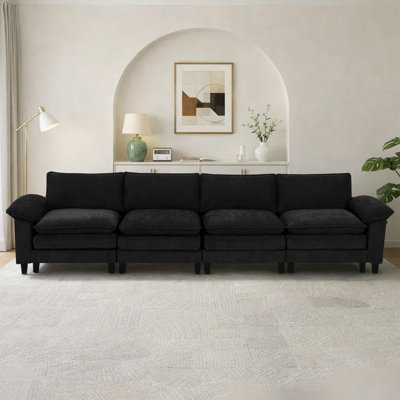 Canapé modulaire de coin rembourré 4 pièces 4 pièces