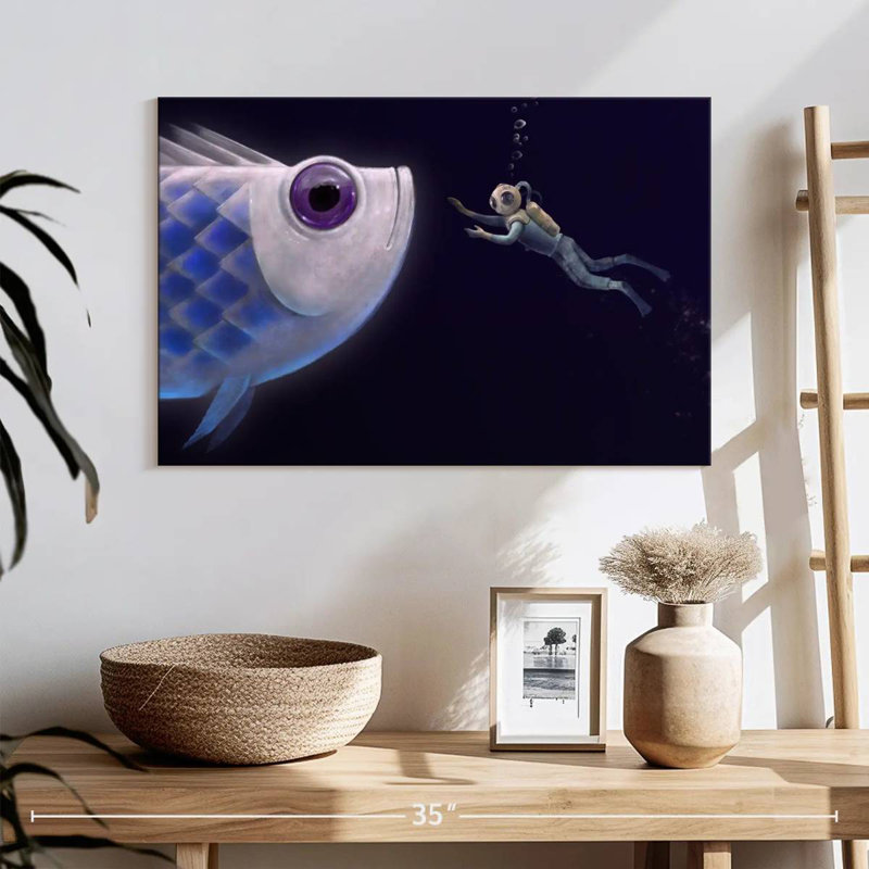 Kelan Deep Sea Fish Encounter, 16" H x 24" W