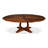 Extendable Walnut Round Solid Wood Dining Table-108207494