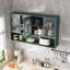 Armoire murale en verre 47,25 po à quatre portes, murale, convenant à la cuisine, au salon et à la salle de bain-133248298
