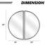 Ensembles de miroirs muraux plats en demi-cercle-1394369145-1394369146