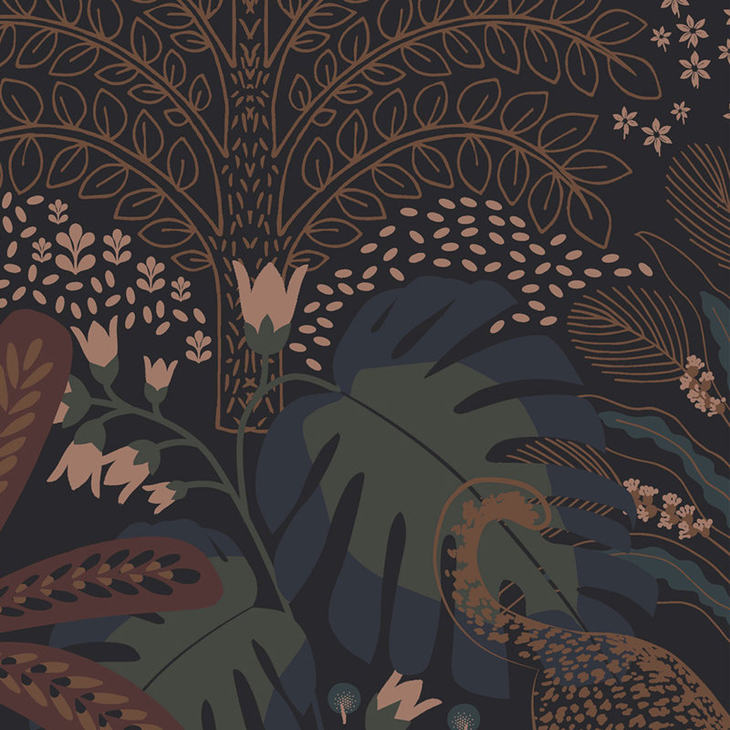 Envy Savannah Fauna Removable Wallpaper, Terra