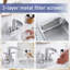 Robinet cascade pour salle de bain 4 pouces 2 poignées 2 poignées Rotation 360 degrés Lavabo 3 trous Facile à nettoyer et à entretenir-131256039