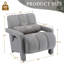  Ensemble de 2 fauteuils d'appoint rembourrés 28 po avec accoudoirs-1764565264