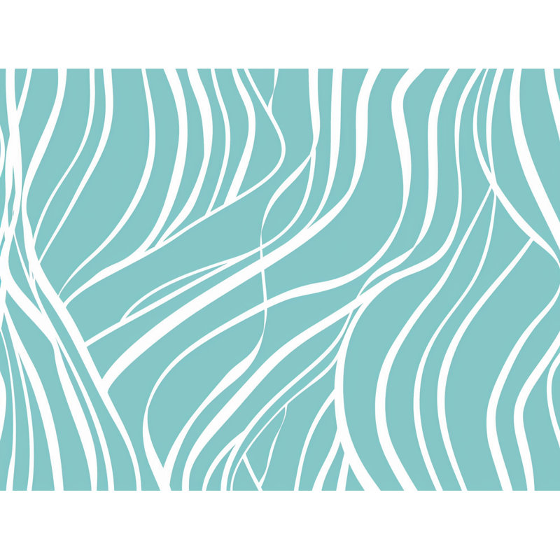 Abstract Wave   Reversible Throw Pillow, 26"H x 26"W
