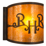 Ridin Hy Personalized 1 - Light Flush Mounted Sconce