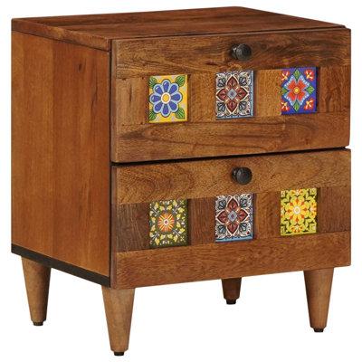 40cm W Solid Wood Bedside Table
