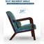 Fauteuil d'appoint MidCentury Modern Living Chenille Green-1693286485