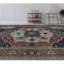 Wool Oriental Area Rug in Rust/Blue/Beige