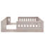 Lits plateforme robustes en bois avec finition naturelle pour les espaces familiaux