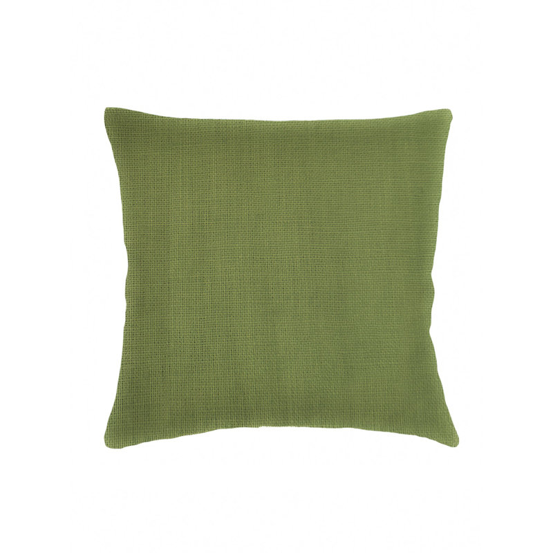 Oreiller en lin So So So, H 22 po x l 22 po, Housse de coussin seulement - sans coussin, Vert