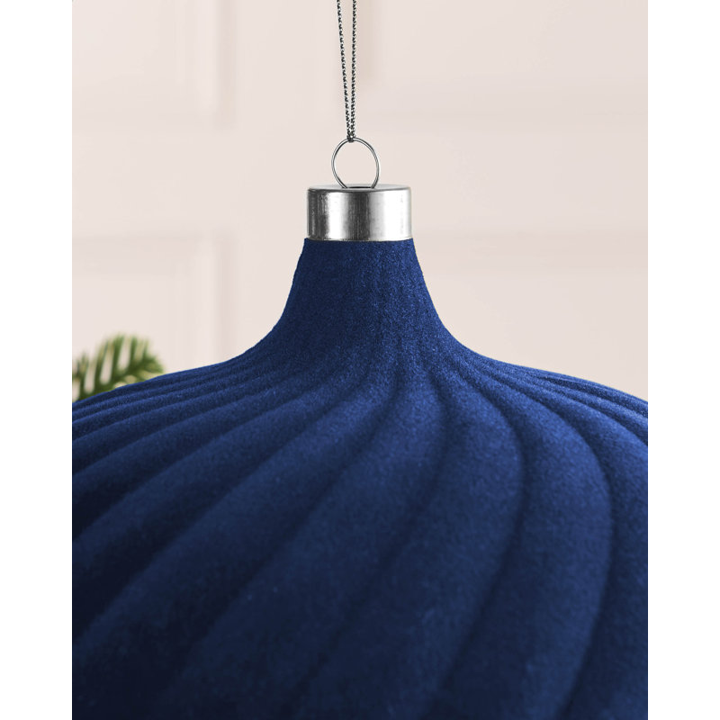 Polystyrene Shatterproof Bauble, 20.1 cm H x 20 cm W x 20 cm D, Navy