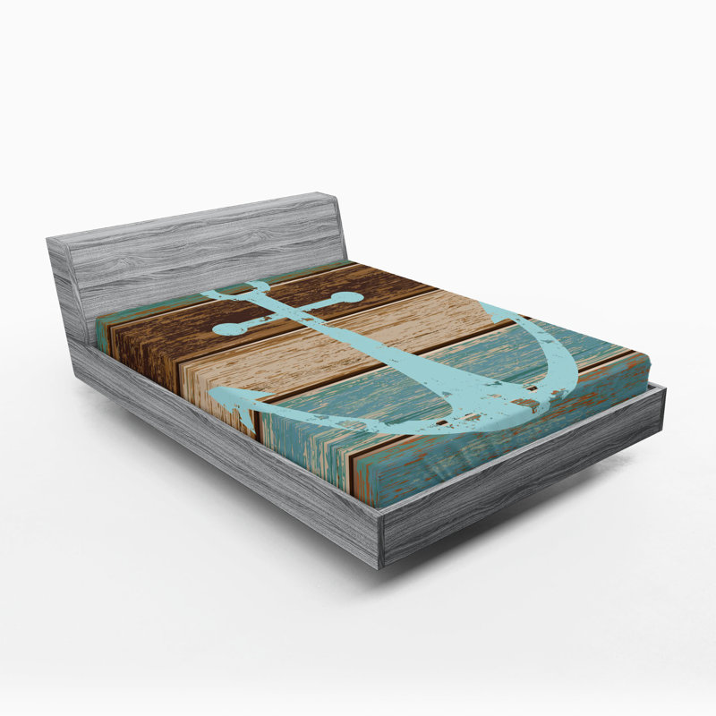 Ensemble de 2 draps-housses Ambesonne, California King Sheet Set