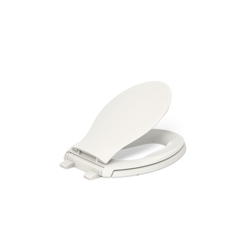 Transitions® Quiet-Close with Grip-Tight Elongated Toilet Seat, Biscuit, Ready Latch