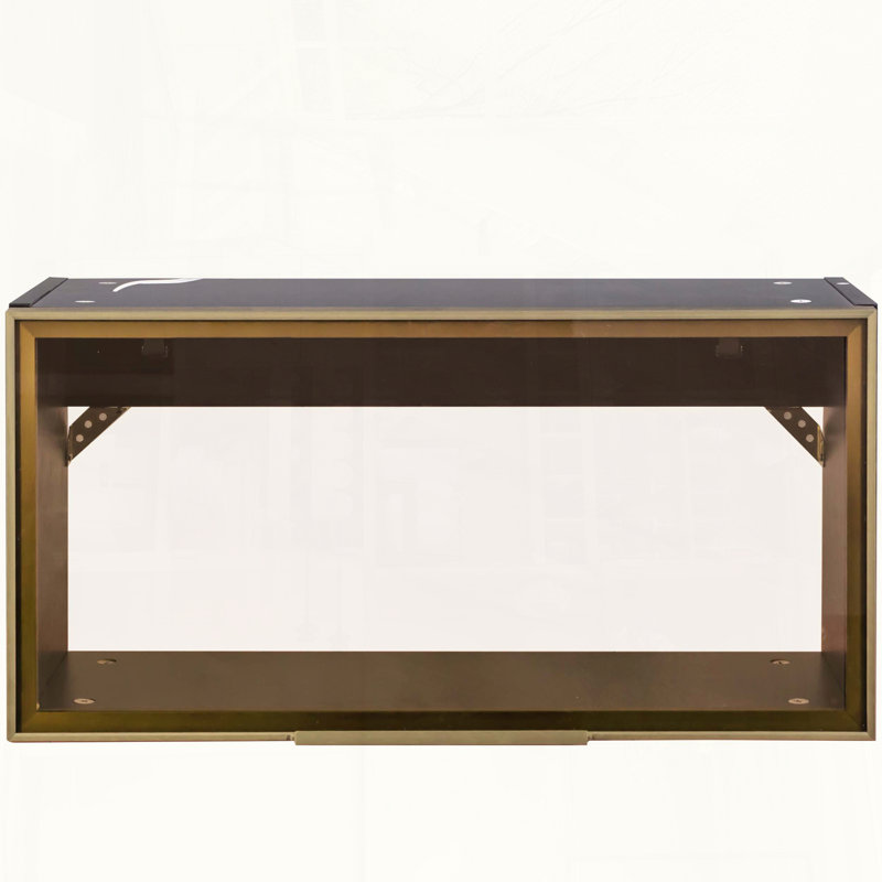 Armoire de rangement murale noire avec porte à épices