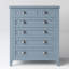 Commode 6 tiroirs Coastal Blue
