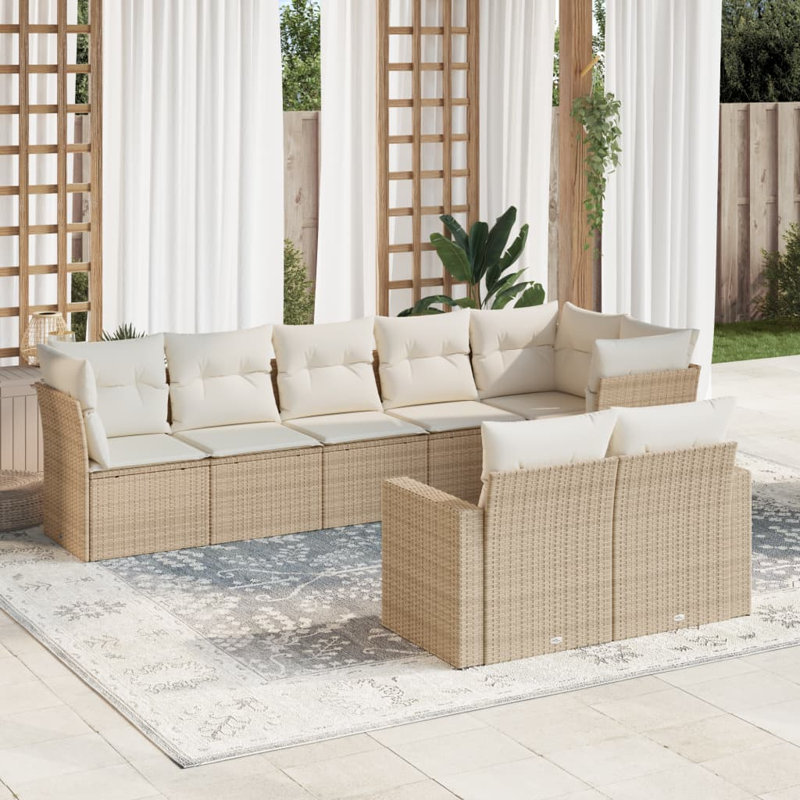 Ensemble de canapé de patio Vidaxl
