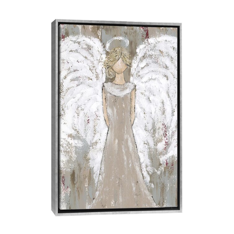 Bless international Farmhouse Guardian Angel Framed by Ashley Bradley  Painting & Reviews | Wayfair