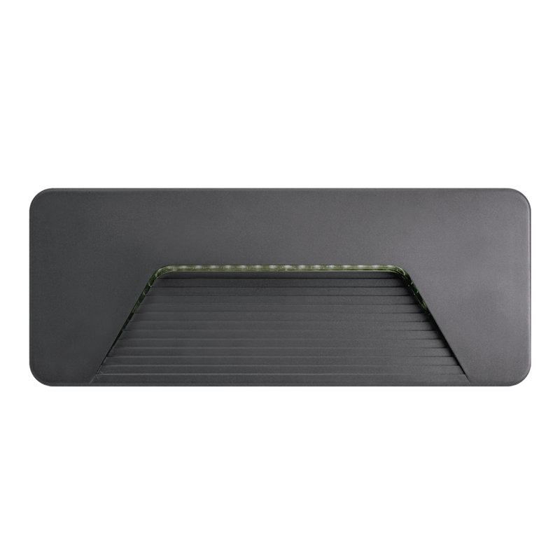 Integrated LED Outdoor Flush Mount, Dark grey