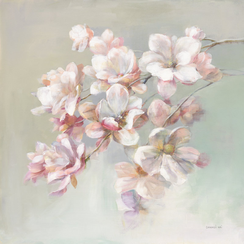 Sugar Magnolia by Danhui Nai - Wrapped Canvas Painting, 122cm H x 122cm W