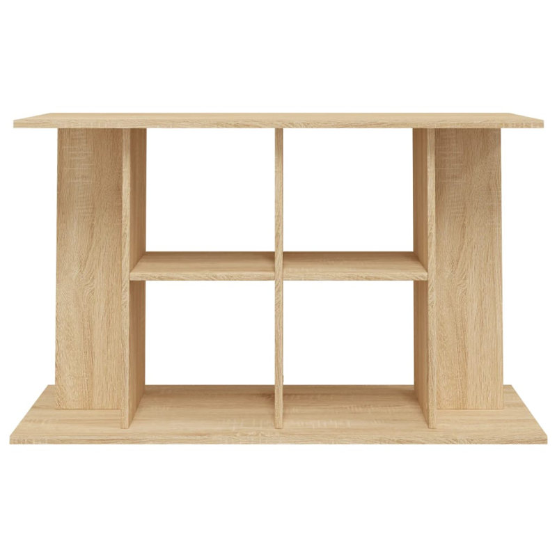 Vidaxl Aquarium Stand High Gloss White 100X40x60 Cm Engineered Wood, Sonoma Oak