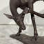 Bronze Fawn Scratching Head Sculpture