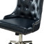 Chaise de travail pivotante avec garniture cloutée Luken-124189305