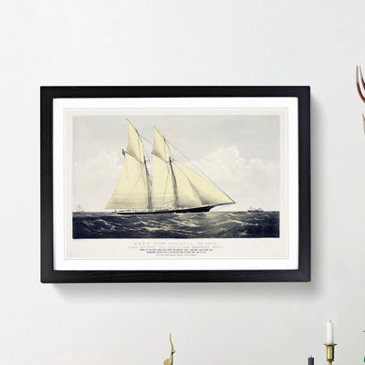R.T.Y.C. Schr. Cambria Sail Ship - Picture Frame Painting Print