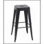 Tabouret à hauteur de comptoir de 30 pouces, ensemble de 2 tabourets de bar en métal sans dossier, non empilable, amovible et facile à assembler, conception peu encombrante pour îlot de cuisine / bar / café / salle à manger (noir mat)-619615424-619615428-619615432