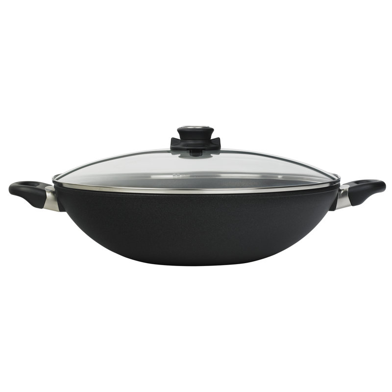 Swiss Diamond 14" Non-Stick Alumimum Wok with Lid