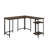L-Shaped Desk, Brown finish-344521040