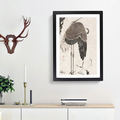 Crane by Ito Jakuchu - Framed Print