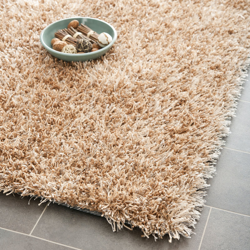 Callie Solid Colour Hand Woven Area Rug, Rectangle 122 x 183 cm