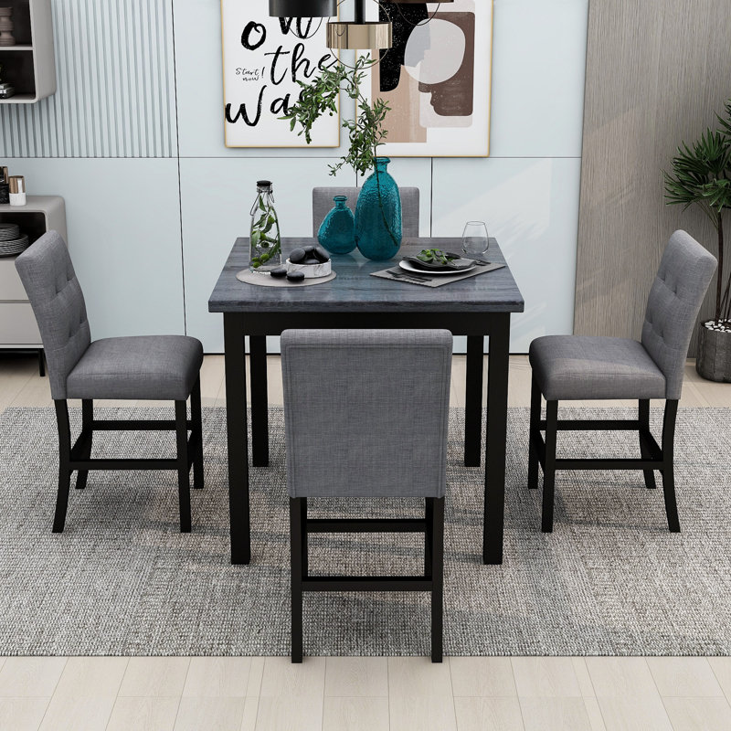 Salamonia 4 - Person Counter Height Dining Set