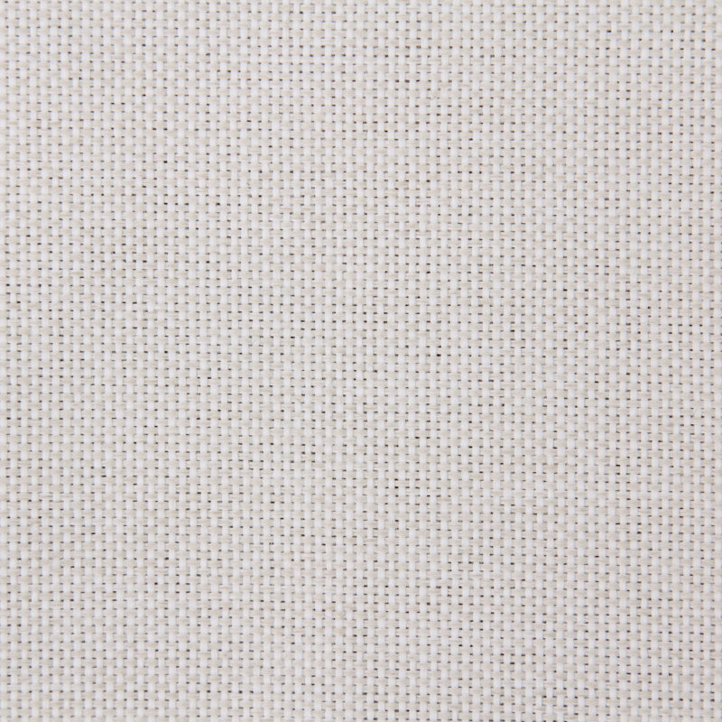 Repose-pieds d'extérieur en teck avec coussin Brunswick, Blanc cassé, Naturel