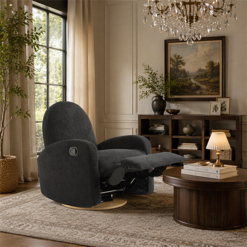 Fauteuil inclinable et pivotant 360 °, Noir