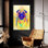 Art mural en verre Epic Art «Pop Art Pug» par Furbaby Affiliates