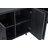 Jodie 65" Mid-Century Modern Sideboard with 8 Adjustable Shelves in Charcoal Gray-195657330