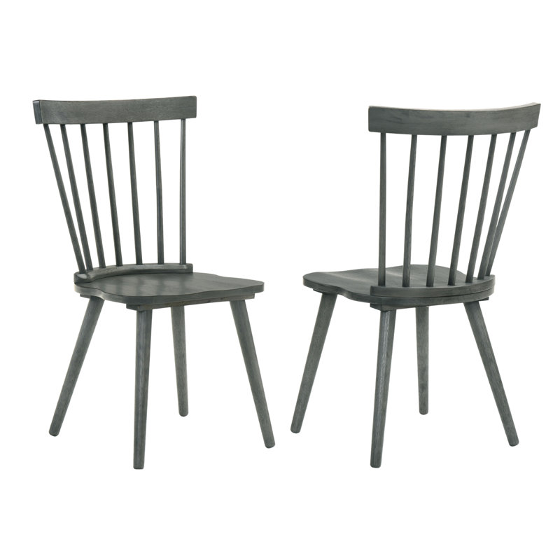 Ensemble de 2 pièces pour chaise de salle à manger rustique moderne de style campagnard au design rétro, facile à assembler