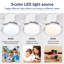 Ventilateur de plafond 21 pouces à faible bruit avec télécommande et lumière à DEL pour cuisine, salle à manger, salle de bain et patio-590348819