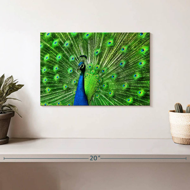 Brampt Chartreuse Green Peacock Feather