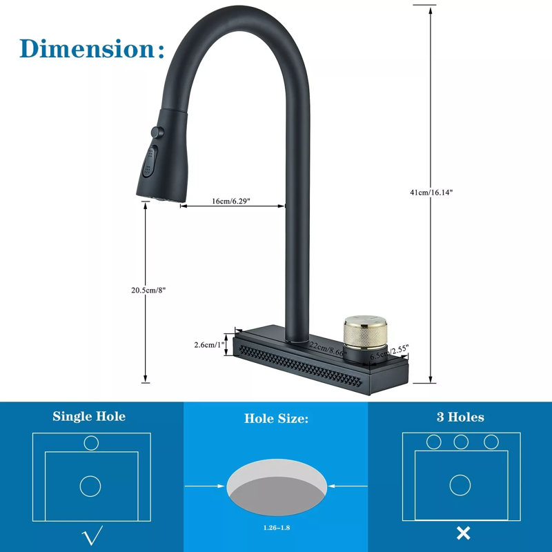 AlenArtWater Faucet Pull Down Yes Kitchen Faucet