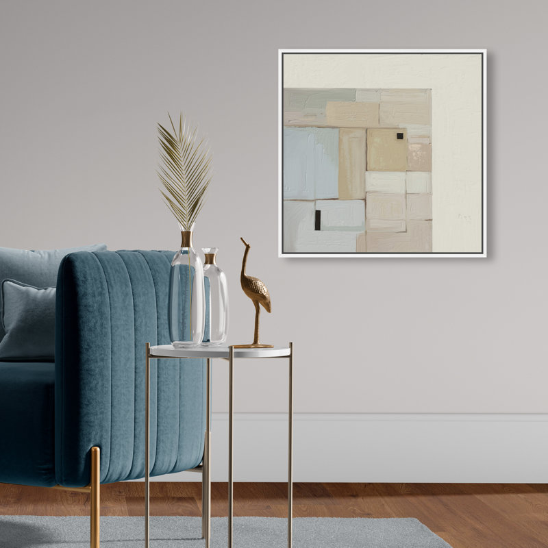 Softness Print by Oliver Gal, 21"H x 21"W, White Floater Frame