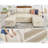 Modern 110 Inch Sofa Bed, Oversized 2 In 1 Pull Out Sleeper Couch With Sectional And Double Storage Chaise, Linen-1835866375
