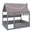 Lit de sol pour enfants de style Montessori équipé d'une barrière de sécurité, d'un auvent, d'un éclairage et de trois unités de rangement-1230031987-1230031990