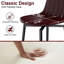 Tabourets de bar pivotants rembourrés en polyuréthane moderne avec dossier et pieds en métal (ensemble de 2)