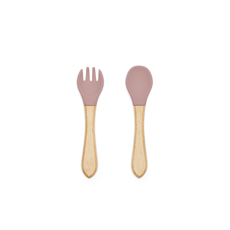 6 Piece Silicone Feeding Set , Pink