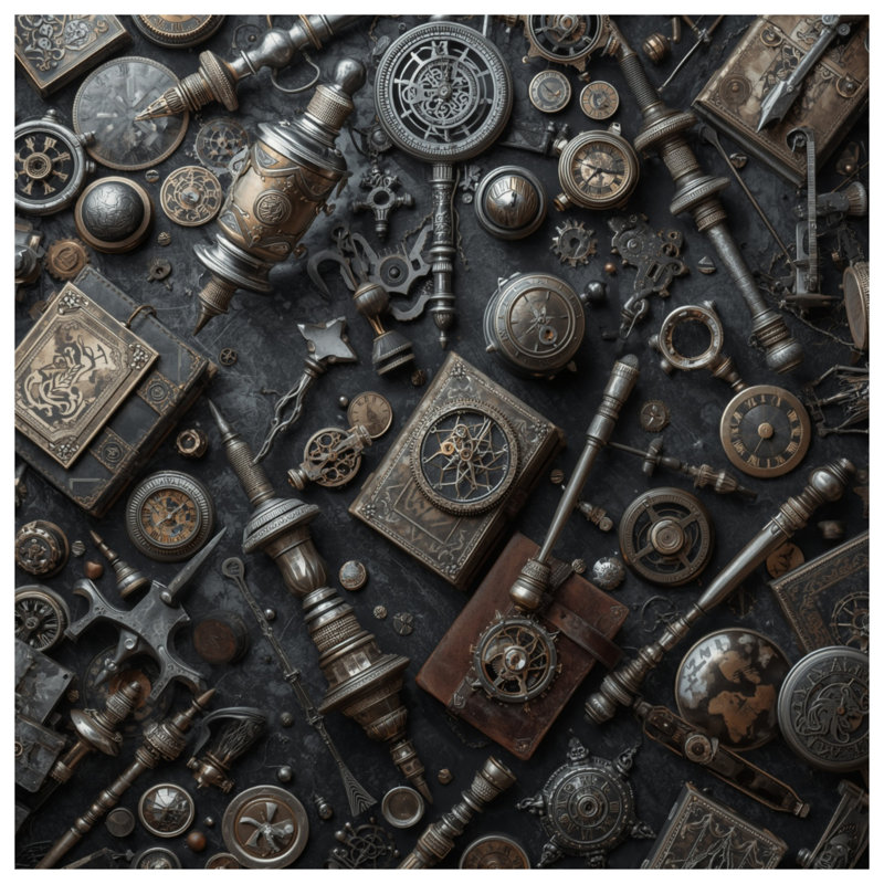 Tapisserie murale Steampunk Gears Clocks - décoration murale Steampunk, H 50 po x l 60 po avec 4 œillets